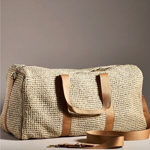 Stoney Clover Lane Tan and Cream Travel Bag